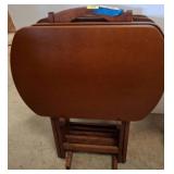 Wooden Folding TV Trays with Stand
