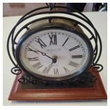 Harding & Noble Table Clock with Metal Frame