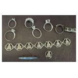 Sterling Rings and Bracelet