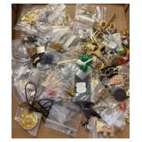 Box Lot of Mixed Costume Jewelry and Accessories