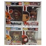4 Funko Pop! Vinyl Figures in Boxes