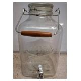 Glass Beverage Dispenser With Spigot
