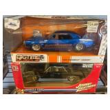 Die-Cast 1:24 Scale Muscle Cars with Boxes