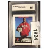 2006 Adrian Peterson Trading Card, Elite Grade 10