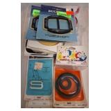 Plastic Tote of Assorted Sewing Supplies