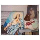 Religious Items With Signed 1954 Artwork