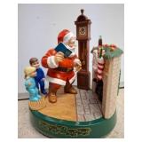 Coca-Cola Santa Figurine with Clock