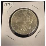 1921-P Morgan Silver Dollar in Holder