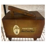 Wooden Esquire Shoe Care Chest with Lid