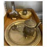 Silver-Plated Serving Set and Plates