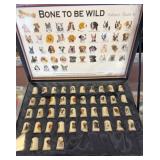 Collector's Porcelain Dog Thimble Set With Case