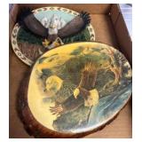 Bald Eagle Wall Plaques with Scenic Designs