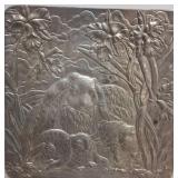 Arthur Court 1993 Embossed Aluminum Plate