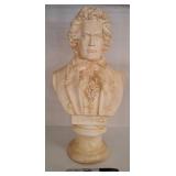 Plaster Bust of Beethoven on Pedestal Base