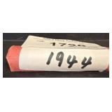 Roll of 1944 Wheat Pennies in Paper Wrapper
