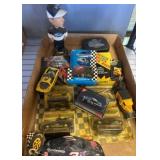 NASCAR Collectibles with Die-Cast Cars and Bobbleh
