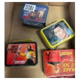 Four Star Trek Themed Tin Cases
