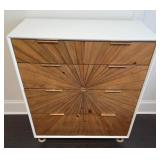 LH Import Five-Drawer Dresser with Sunburst Design