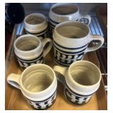 Blue and White Ceramic Mugs