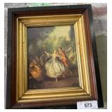 Framed 12x14 Print of Dancing Couple Scene