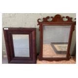 Two Framed Decorative Wall Mirrors