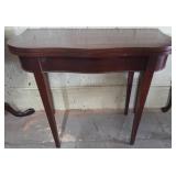Mahogany Federal Serpentine Front Console Table