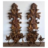 Gilt Wall Sconces by Marla Design