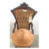 Mahogany Ladies Chairs with Upholstery