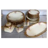 Bavarian Porcelain Dinnerware with Floral Motif