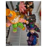 Clown Figurines and Plush Dolls
