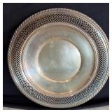 Gorham Sterling Silver Pierced Edge Plate