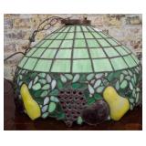 Stained Glass Pendant Lamp with Fruit Motif Shade