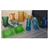 Pressed Glassware Pieces in Assorted Shapes