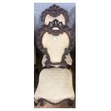 Victorian-Style Carved Wood Side Chairs