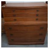 United Furniture Mahogany Dresser Set, 41x17x48