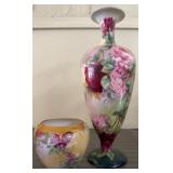Floral Decorated Porcelain Vases