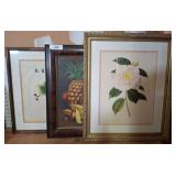Three Framed Artwork Pieces
