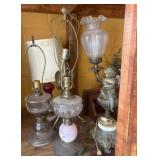 Five Mixed Table Lamps