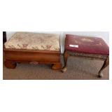 Upholstered Wood Footstools