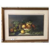 Framed Fruit Still Life Print, 36x25