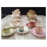 Fine China Teacups and Saucers