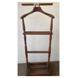 Wooden Valet Stand with Turned Details