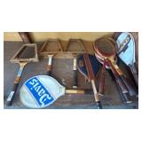 Vintage Wooden Tennis Rackets