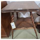 Two Wooden Side Tables With Distinct Designs