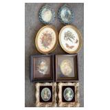 Eight Decorative Framed Prints