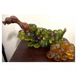 acrylic Grape Cluster Sculptures With Driftwood St