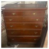 Mahogany Chest of Drawers, Six Drawers