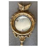 Federal-Style Convex Mirror with Eagle Motif