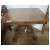 Wooden Side Table with Single Drawer, 29x23x26