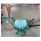 Art Glass Vases and Dish